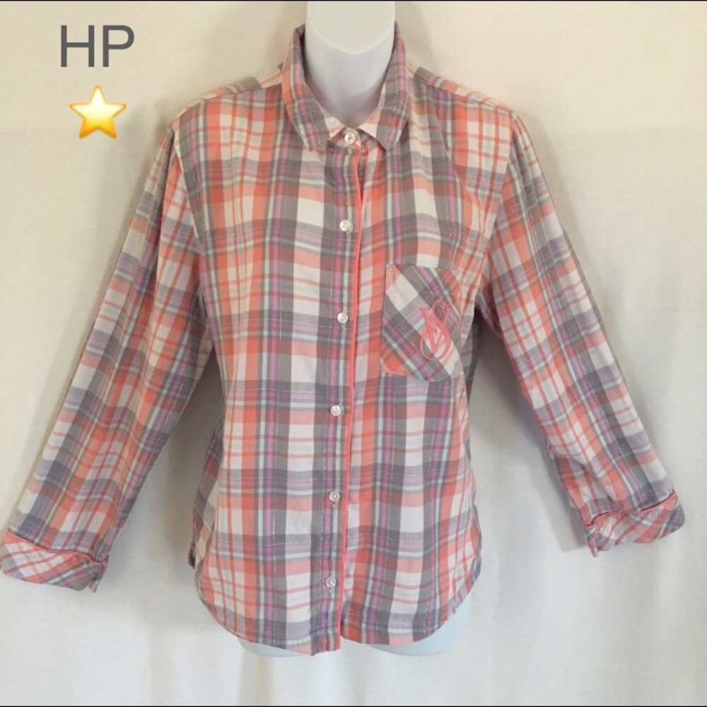 ViCt0ria's sEcRet flAnNeL w0mEn’s pAjaAmA bUtt0n d0wN